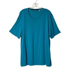 Ted Baker London Women's Turquoise Short Sleeve T-Shirt Tunic Top Sz 6 US 12-14